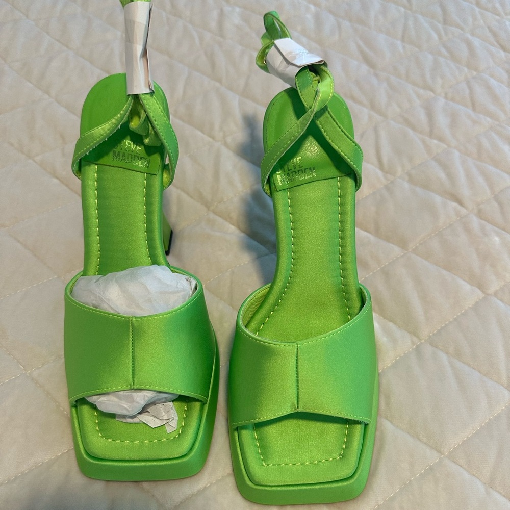 Steve Madden Neon Green Heels